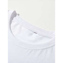 Mens Cartoon Animal Graphic Short Sleeve 100% Cotton T-Shirts